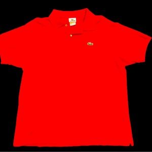 Lacoste Red Polo Size 6 XL